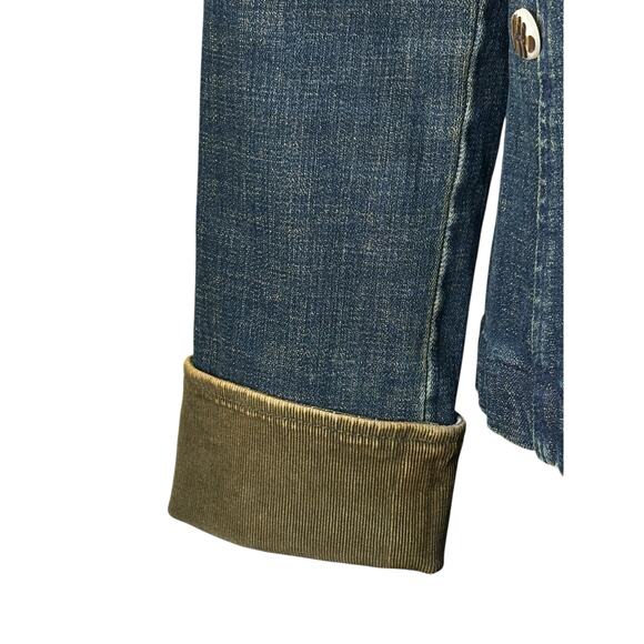 Vintage LRL Lauren Jeans Co Denim Jacket Blazer Women's Large Heritage Y2K Retro - Picture 4 of 10